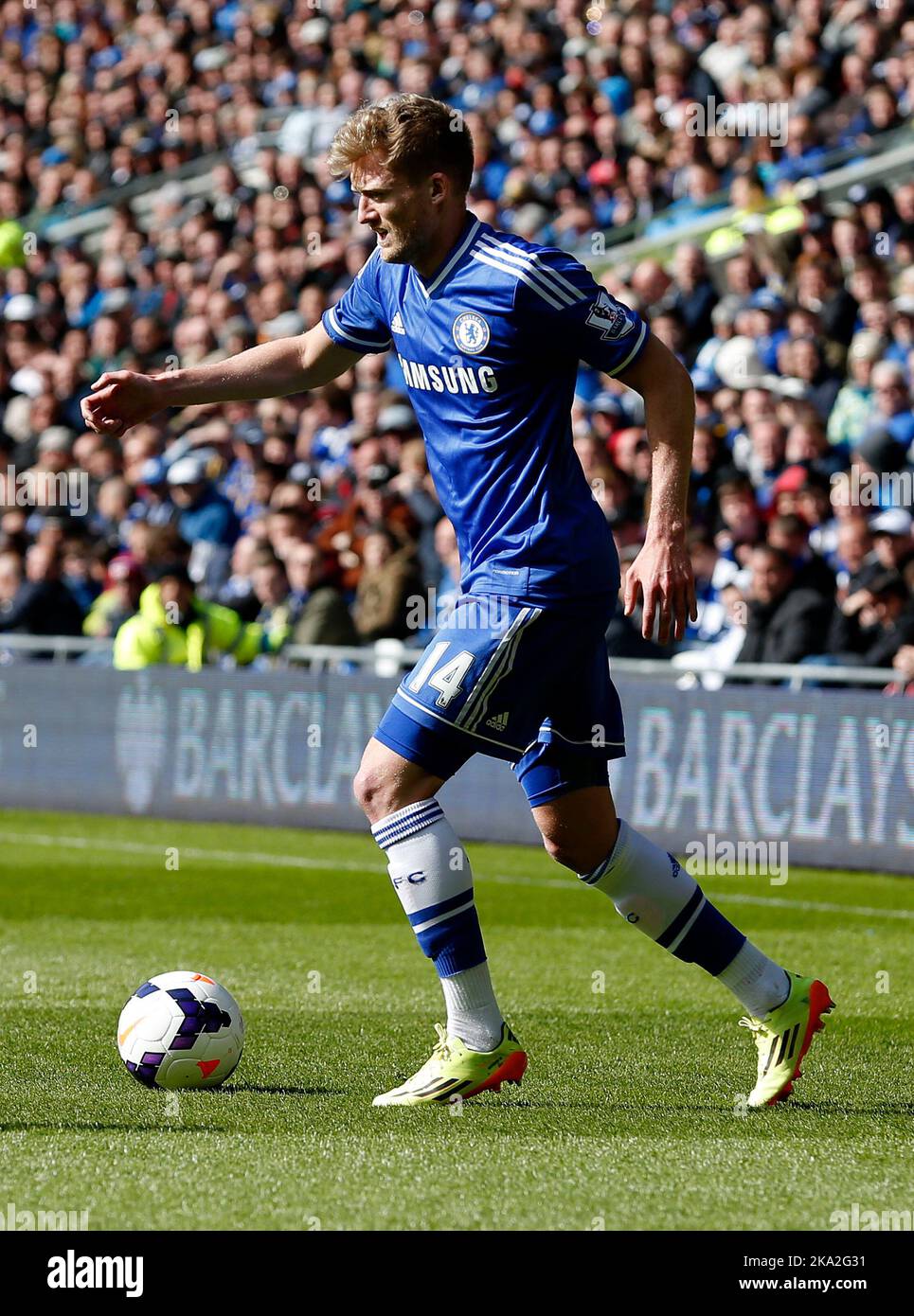11th mai 2014 - Barclays Premier League - Cardiff City / Chelsea - Andre Schurrle de Chelsea - photo: Paul Roberts/Pathos. Banque D'Images