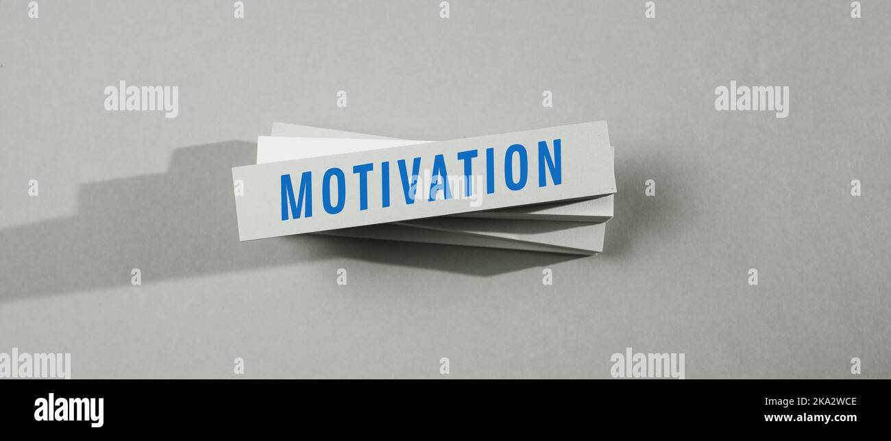 Gros plan d'une idée d'entreprise montrant la motivation Banque D'Images