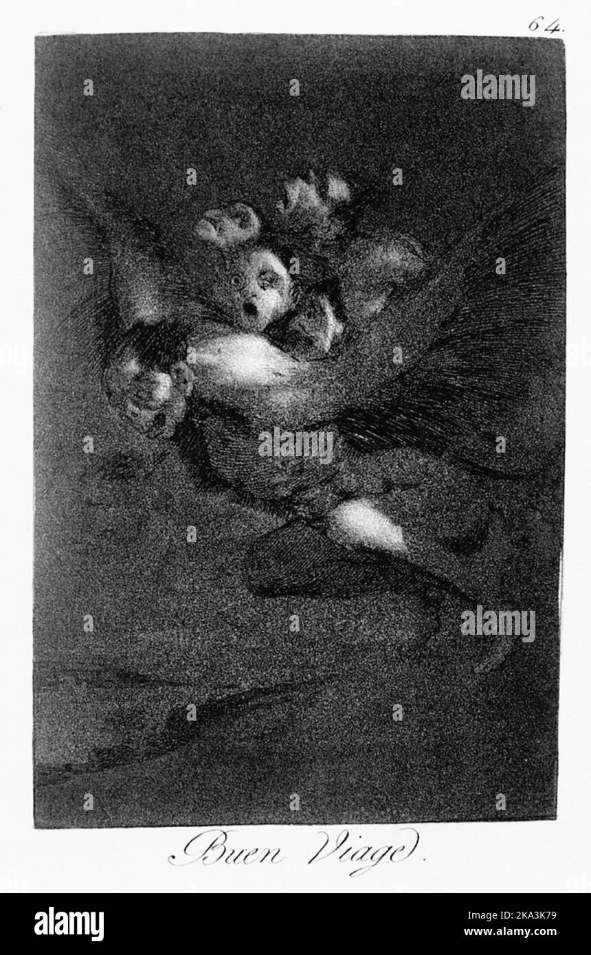 Vintage francisco Goya peinture art Banque D'Images