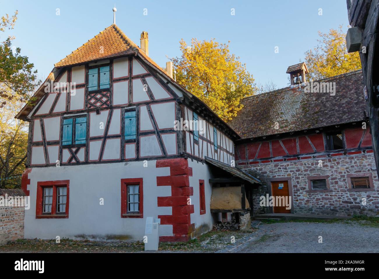 Un gros plan d'un Écomusée d'Alsace en France Banque D'Images