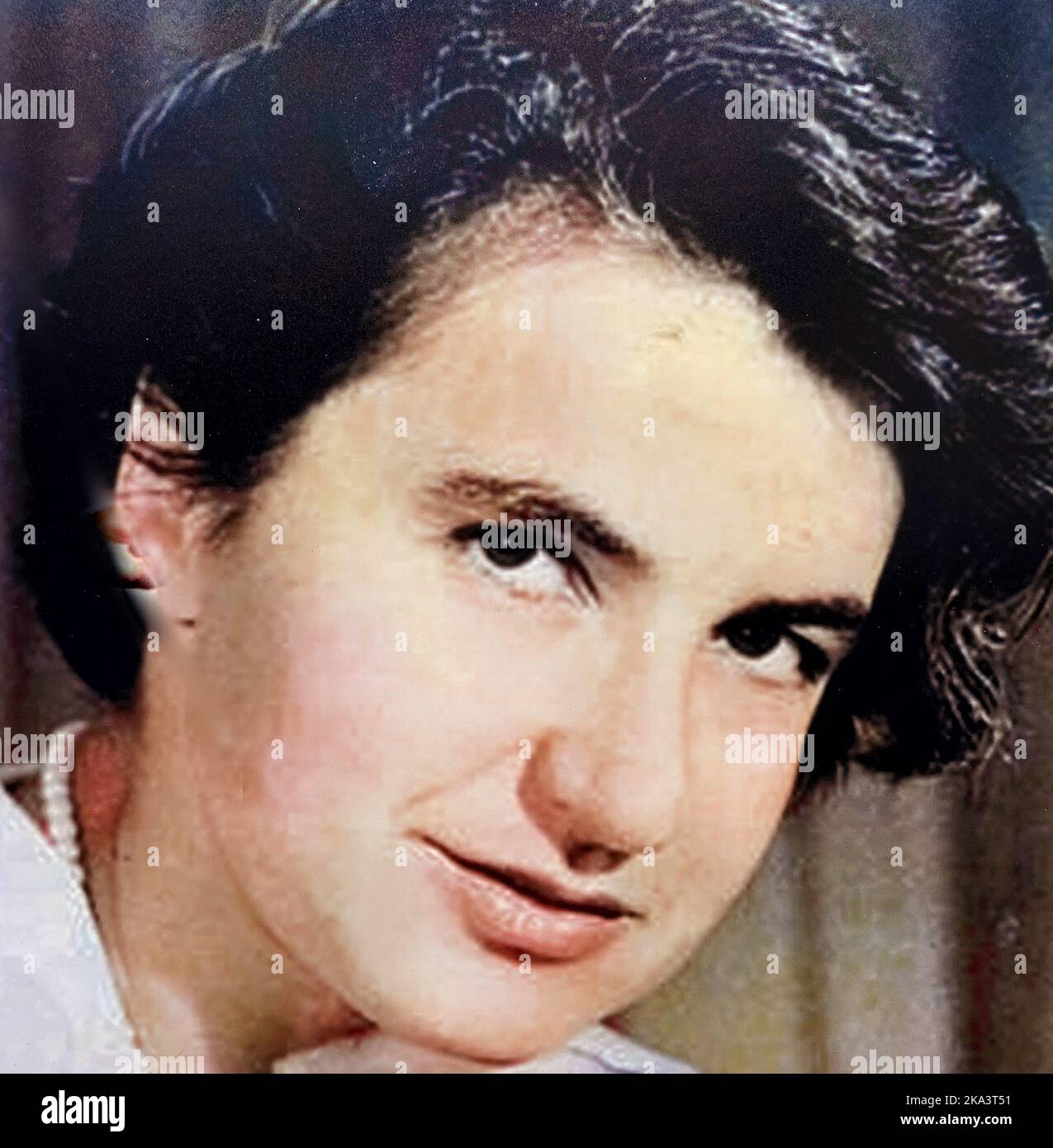 ROSALIND FRANKLIN (1920-1958) chimiste anglais et cristallographe à rayons X qui ont contribué à la compréhension de l'ADN Banque D'Images