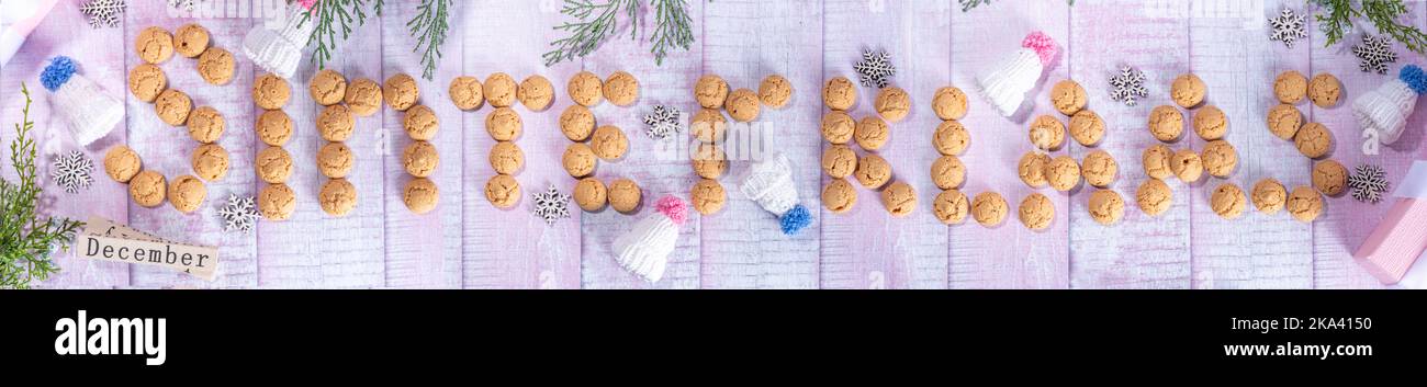 Saint nicolas and children belgium Banque de photographies et d’images ...