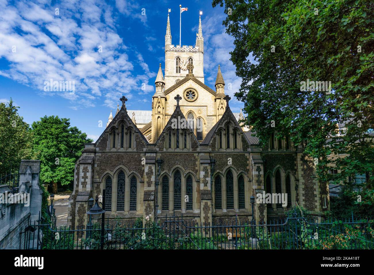 La cathédrale de Southwark, London, England, UK Banque D'Images