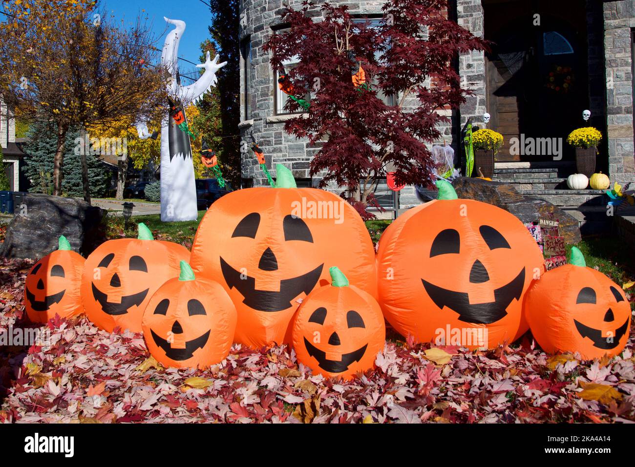 Outdoors halloween decorations Banque de photographies et d’images à