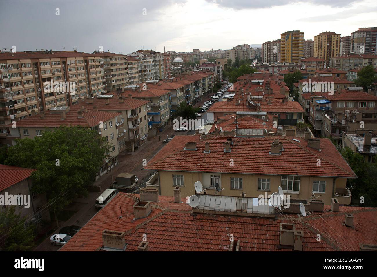 Kayseri: La banlieue de la ville, Turquie Banque D'Images