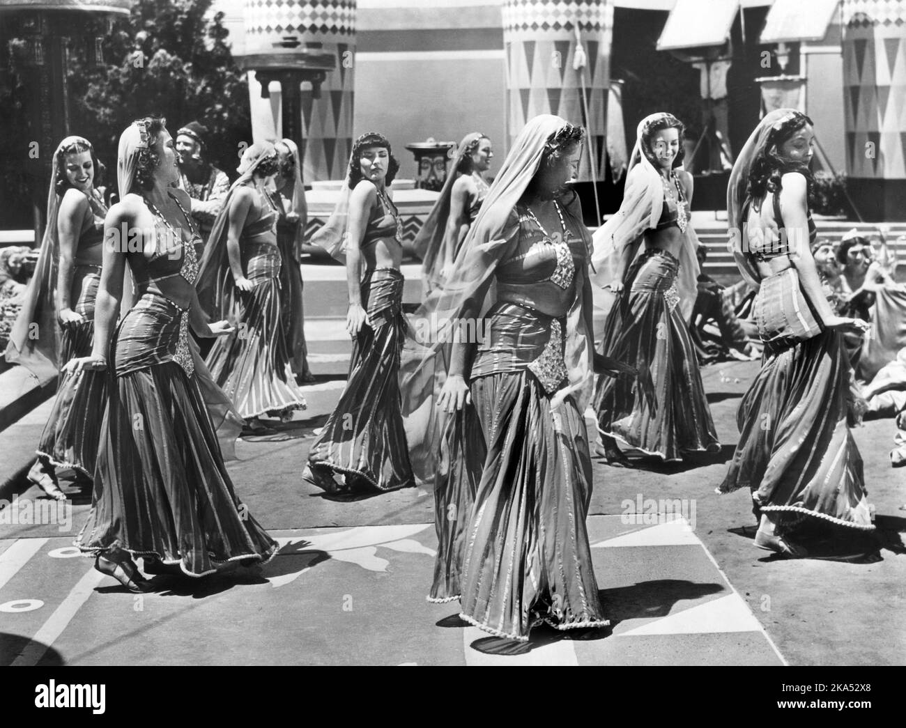 Production de grands ensembles, sur le tournage du film, 'Hollywood Cavalcade', 20th Century-Fox, 1939 Banque D'Images