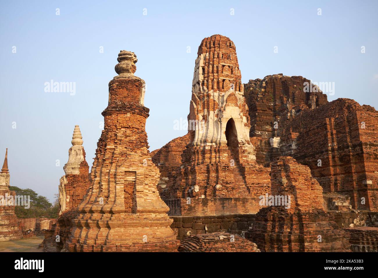 Wat Mahathat Thaïlande Ayutthaya Banque D'Images