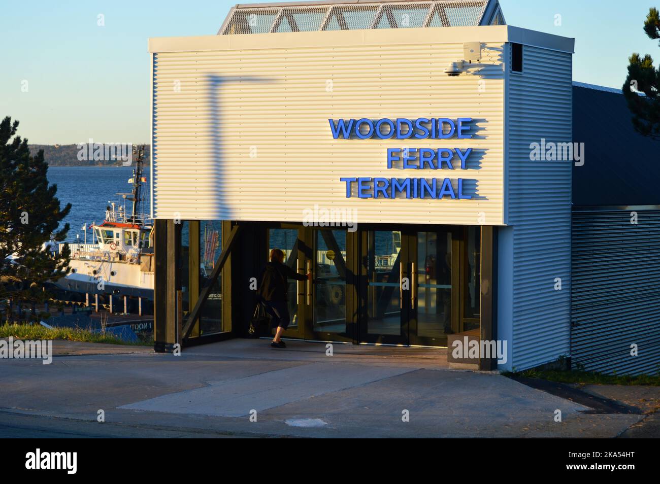 Woodside Ferry terminal, une jetée de Halifax Transit située à Dartmouth, en Nouvelle-Écosse, Canada Banque D'Images