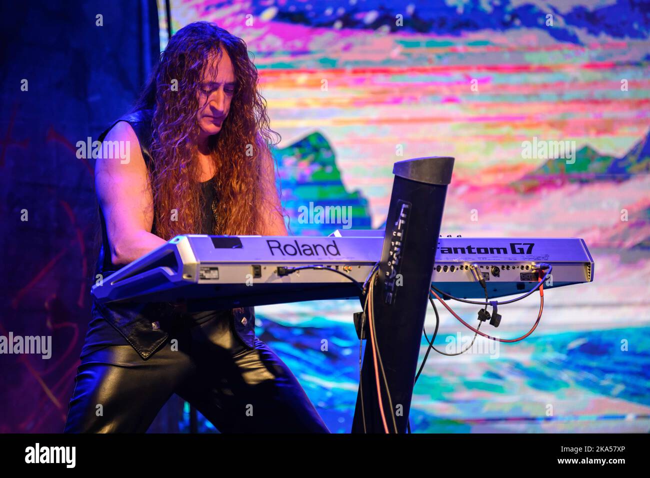 29 octobre 2022, Lucques, Lucques, Italie: Rhapsody of Fire se produire en direct à Lucques Comics and Games 2022. (Credit image: © Stefano Dalle Luche/Pacific Press via ZUMA Press Wire) Banque D'Images