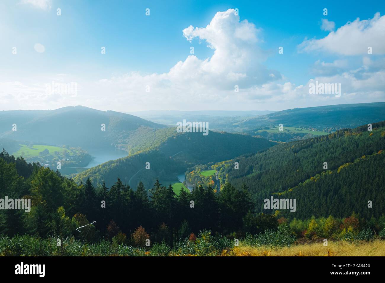 une belle vue sur les ardennes Banque D'Images