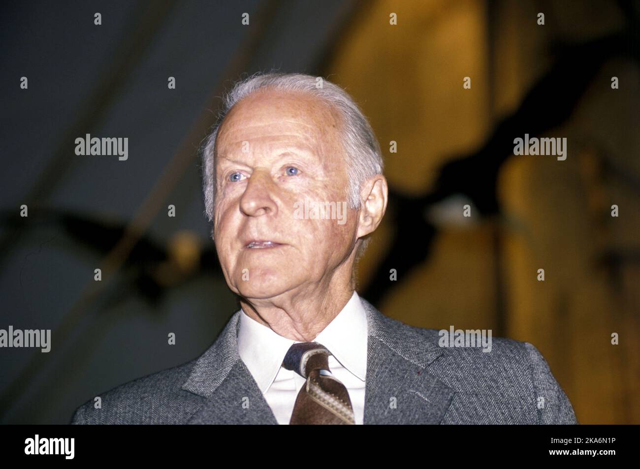 Oslo, Norvège 19901001 FILEPHOTO. Portrait de Thor Heyerdahl. Il était un aventurier norvégien et ethnographe. Il est devenu remarquable pour son expédition de Kon-Tiki en 1947. Photo: Knut falch / NTB scanpix Banque D'Images