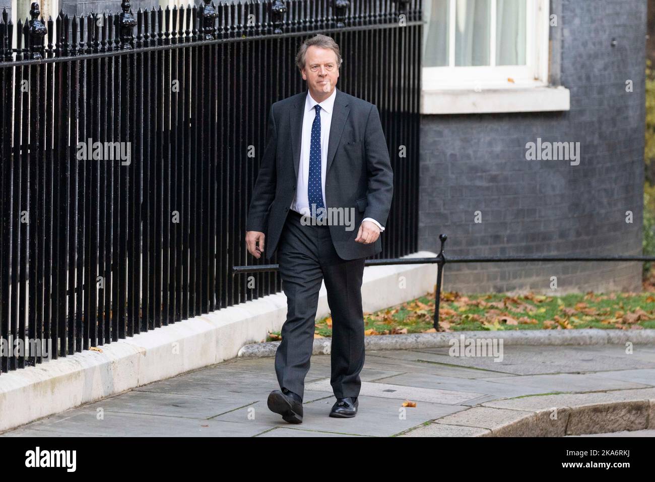 Mel Stride arrive à Downing Street cet après-midi alors que le Premier ministre Rishi Sunak nomme son nouveau cabinet. Photo prise le 25th Oct 20 Banque D'Images