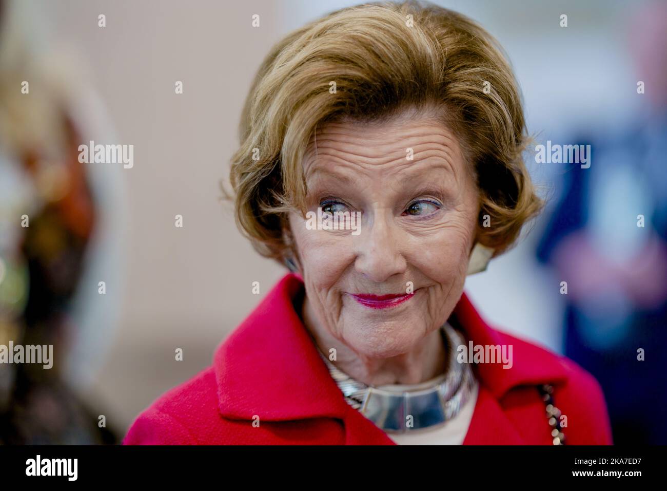 Elverum 20220428. La reine Sonja lors de l'ouverture du Centre de conservation Anno à Elverum. Photo: Stian Lysberg Solum / NTB Banque D'Images