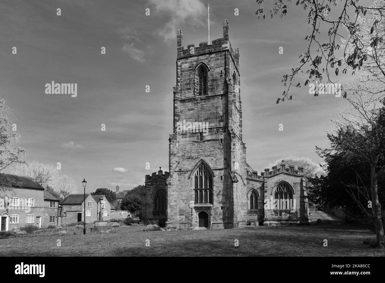 Eglise St Helens, ville d'Ashby de la Zouch, Leicestershire, Angleterre ; Royaume-Uni Banque D'Images