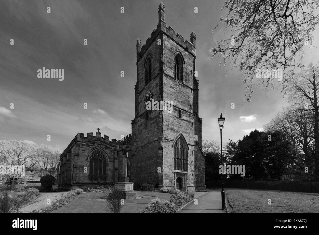 Eglise St Helens, ville d'Ashby de la Zouch, Leicestershire, Angleterre ; Royaume-Uni Banque D'Images