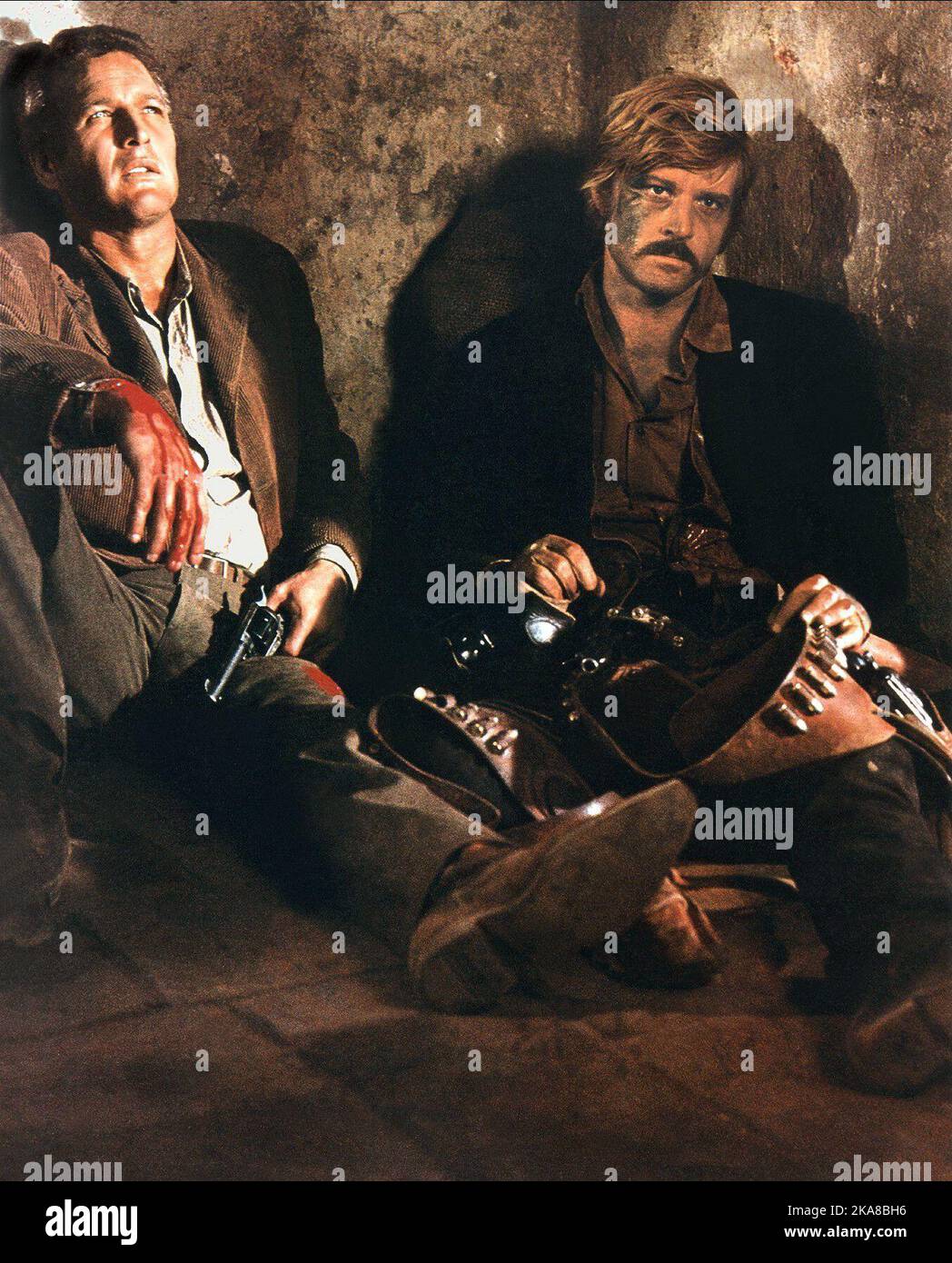 Butch Cassidy et The Sundance Kid Paul Newman et Robert Redford Banque D'Images