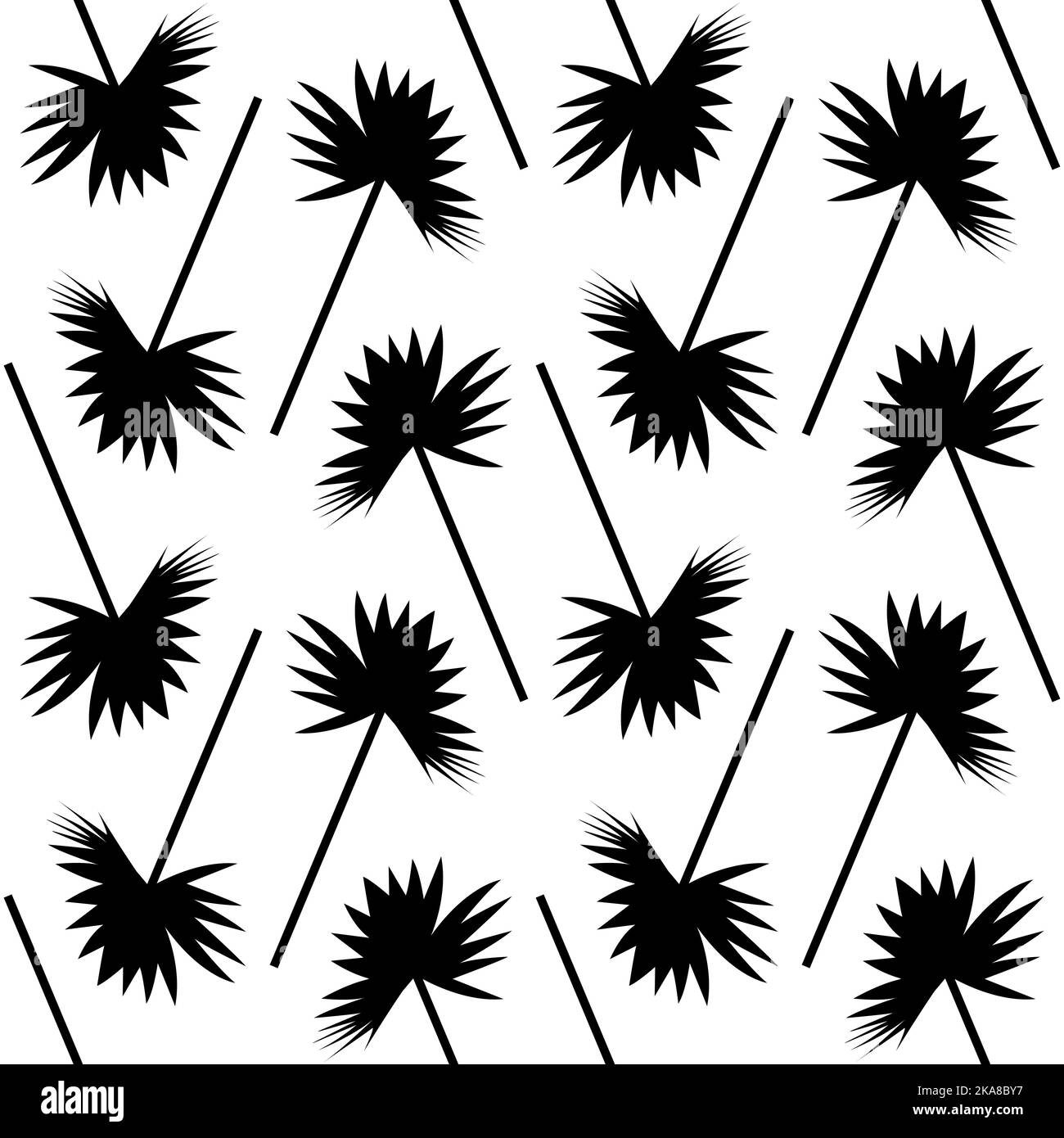 Motif boho sans coutures avec feuilles de palmier sèches Illustration de Vecteur