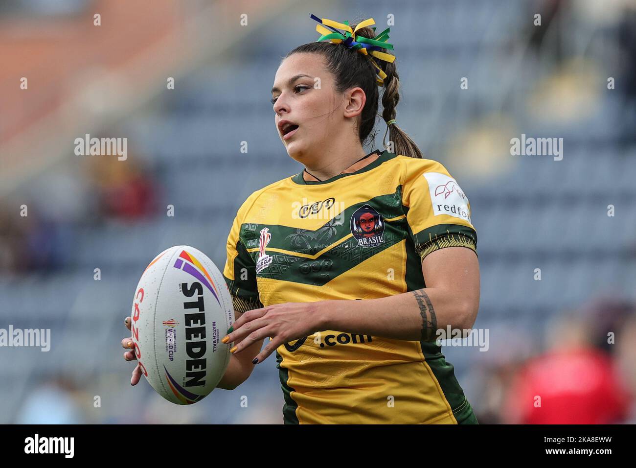 Leeds, Royaume-Uni. 01st novembre 2022. Giovanna Moura du Brésil lors de la coupe du monde de rugby féminin 2021 Match England Women vs Brazil Women au stade Headingley, Leeds, Royaume-Uni, 1st novembre 2022 (photo de Mark Cosgrove/News Images) à Leeds, Royaume-Uni le 11/1/2022. (Photo de Mark Cosgrove/News Images/Sipa USA) crédit: SIPA USA/Alay Live News Banque D'Images
