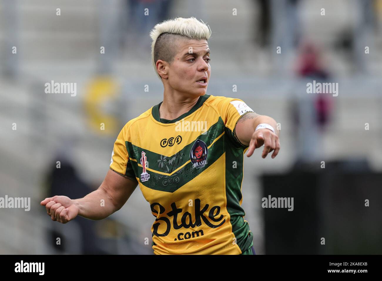 Leeds, Royaume-Uni. 01st novembre 2022. Tati Fernandes du Brésil lors de la coupe du monde de rugby féminin 2021 Match England Women vs Brazil Women au stade Headingley, Leeds, Royaume-Uni, 1st novembre 2022 (photo de Mark Cosgrove/News Images) à Leeds, Royaume-Uni le 11/1/2022. (Photo de Mark Cosgrove/News Images/Sipa USA) crédit: SIPA USA/Alay Live News Banque D'Images