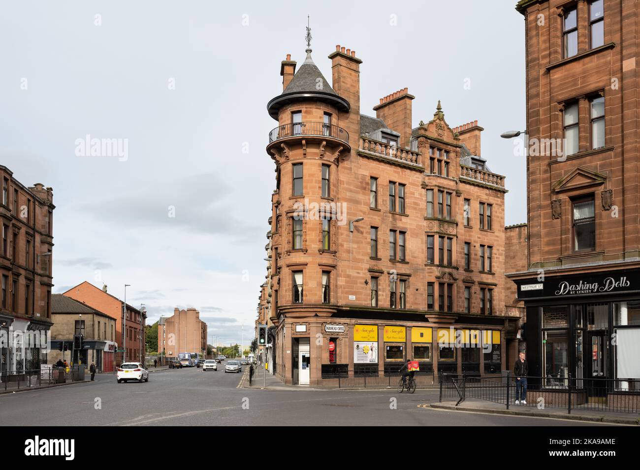 Parkhead Cross, Parkhead, Glasgow, Écosse, Royaume-Uni Banque D'Images