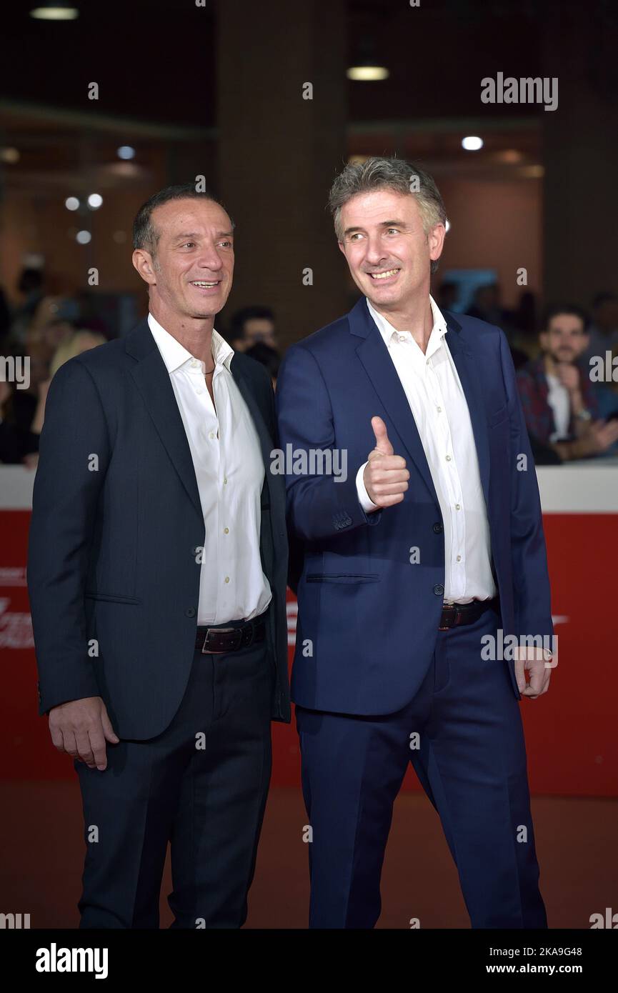 Rome, Italie. 20th octobre 2022. ROME, ITALIE - OCTOBRE 20 : Valentino Picone, Salvatore Ficarra, assistez au tapis rouge de la Stranezza lors du Festival du film de Rome 17th à l'Auditorium Parco Della Musica on 20 octobre 2022 à Rome, Italie. Credit: dpa/Alay Live News Banque D'Images