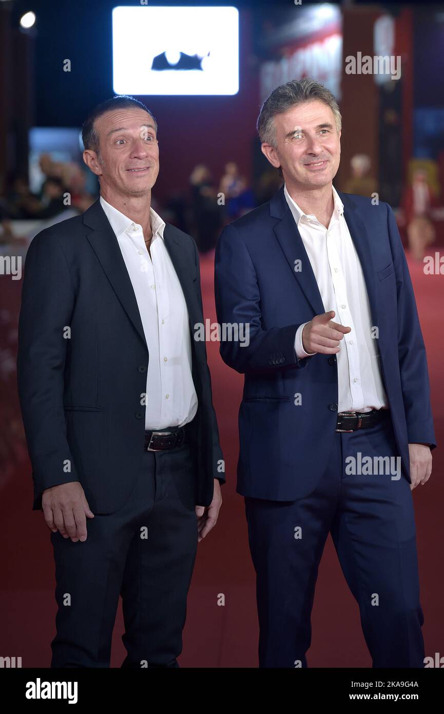 Rome, Italie. 20th octobre 2022. ROME, ITALIE - OCTOBRE 20 : Valentino Picone, Salvatore Ficarra, assistez au tapis rouge de la Stranezza lors du Festival du film de Rome 17th à l'Auditorium Parco Della Musica on 20 octobre 2022 à Rome, Italie. Credit: dpa/Alay Live News Banque D'Images