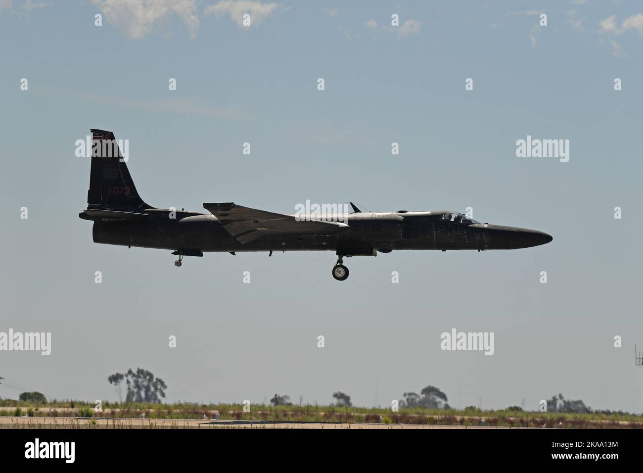 Lockheed U-2 « Dragon Lady » atterrissage Banque D'Images