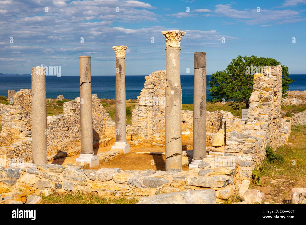 Ruines de l'église d'Anemurium à Anamur. Turquie Banque D'Images