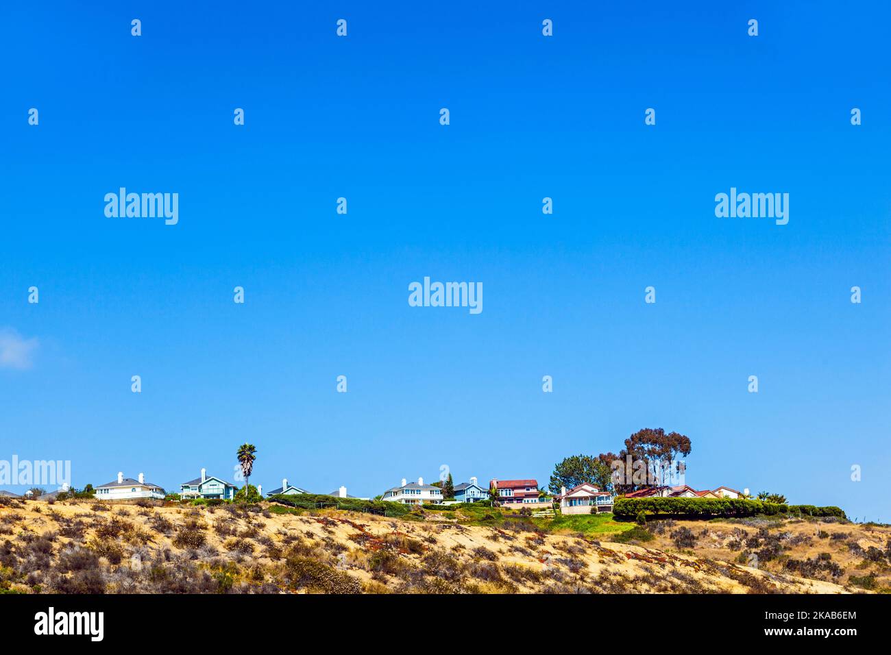 Maisons américaines typiques en bois dans une banlieue riche de San Diego Banque D'Images