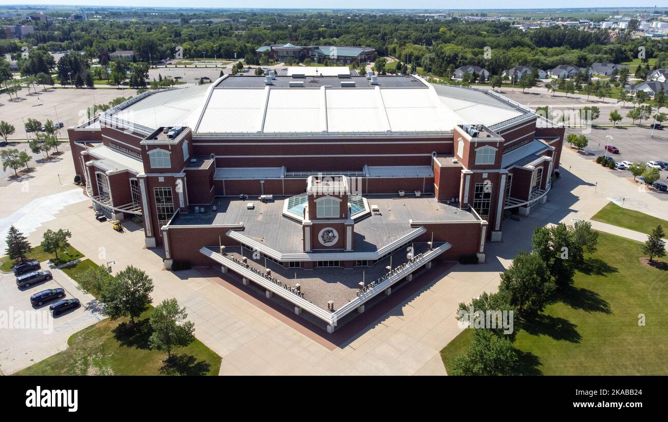 Ralph Engelstad Arena, Université du Dakota du Nord, UND, Grand Forks, Dakota du Nord, États-Unis Banque D'Images