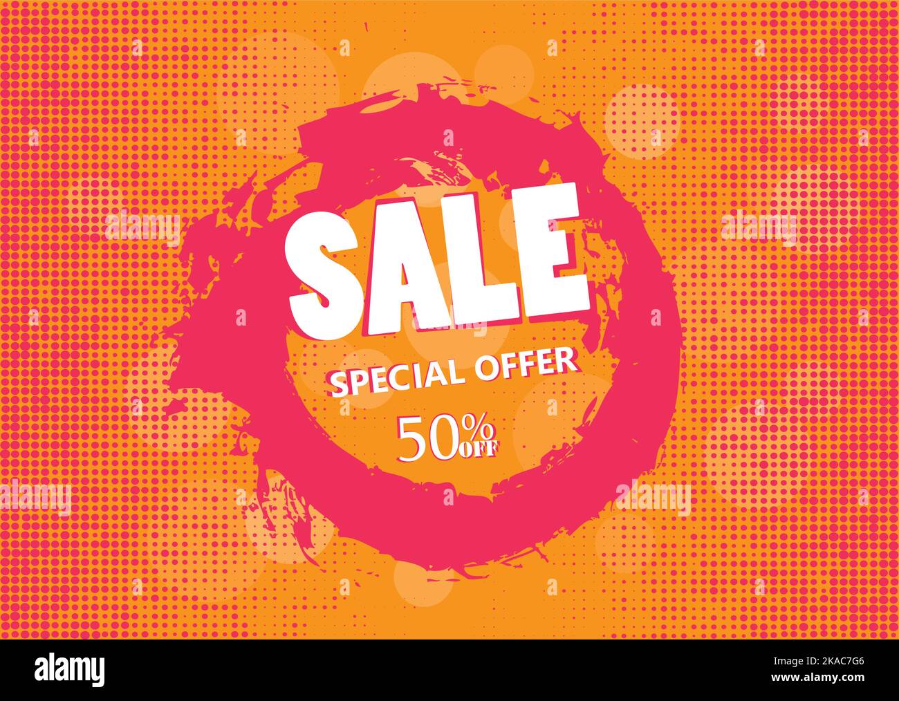 Super vente et l'offre spéciale. 50 off. Vector illustration.couleur de thème. Illustration de Vecteur