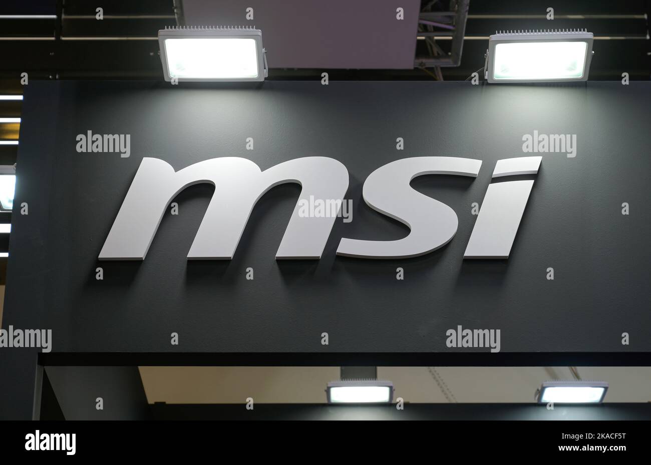 Logo MSI, internationale Funkaustellung IFA 2022, Berlin, Allemagne Banque D'Images