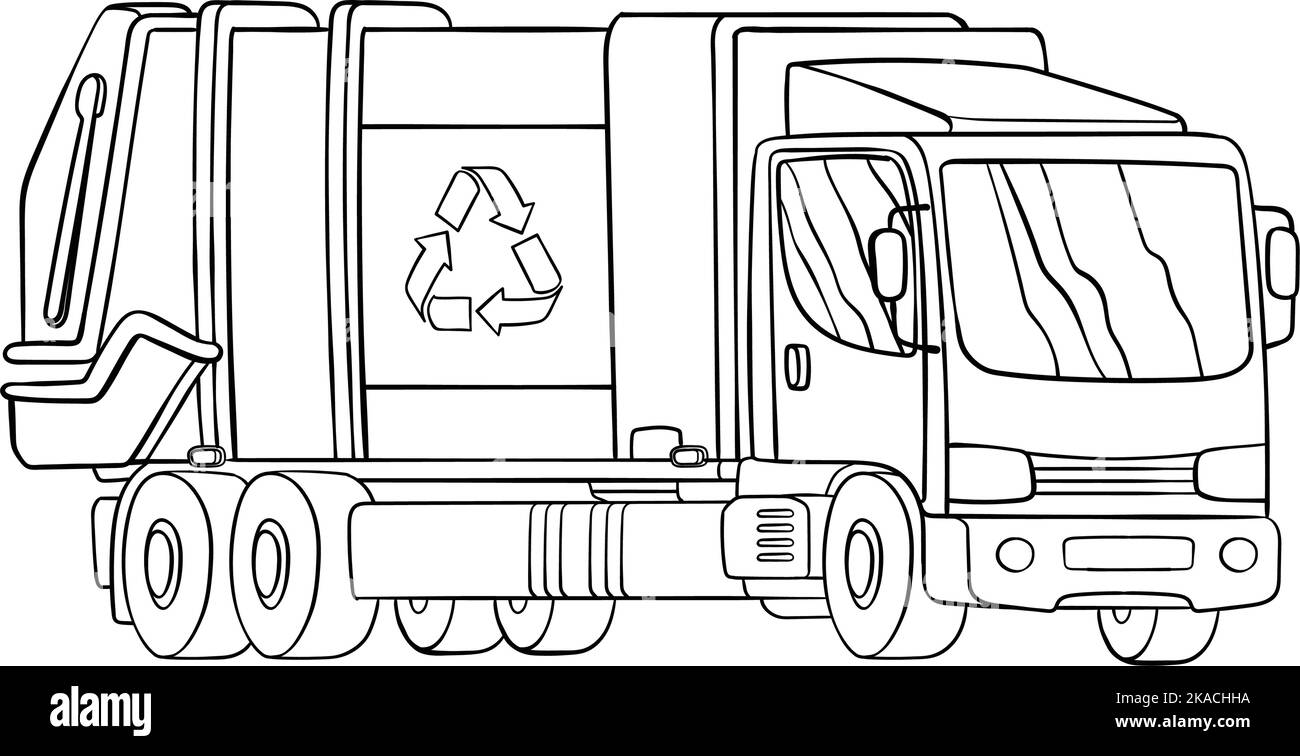 Page de coloriage isolée pour enfants Illustration de Vecteur