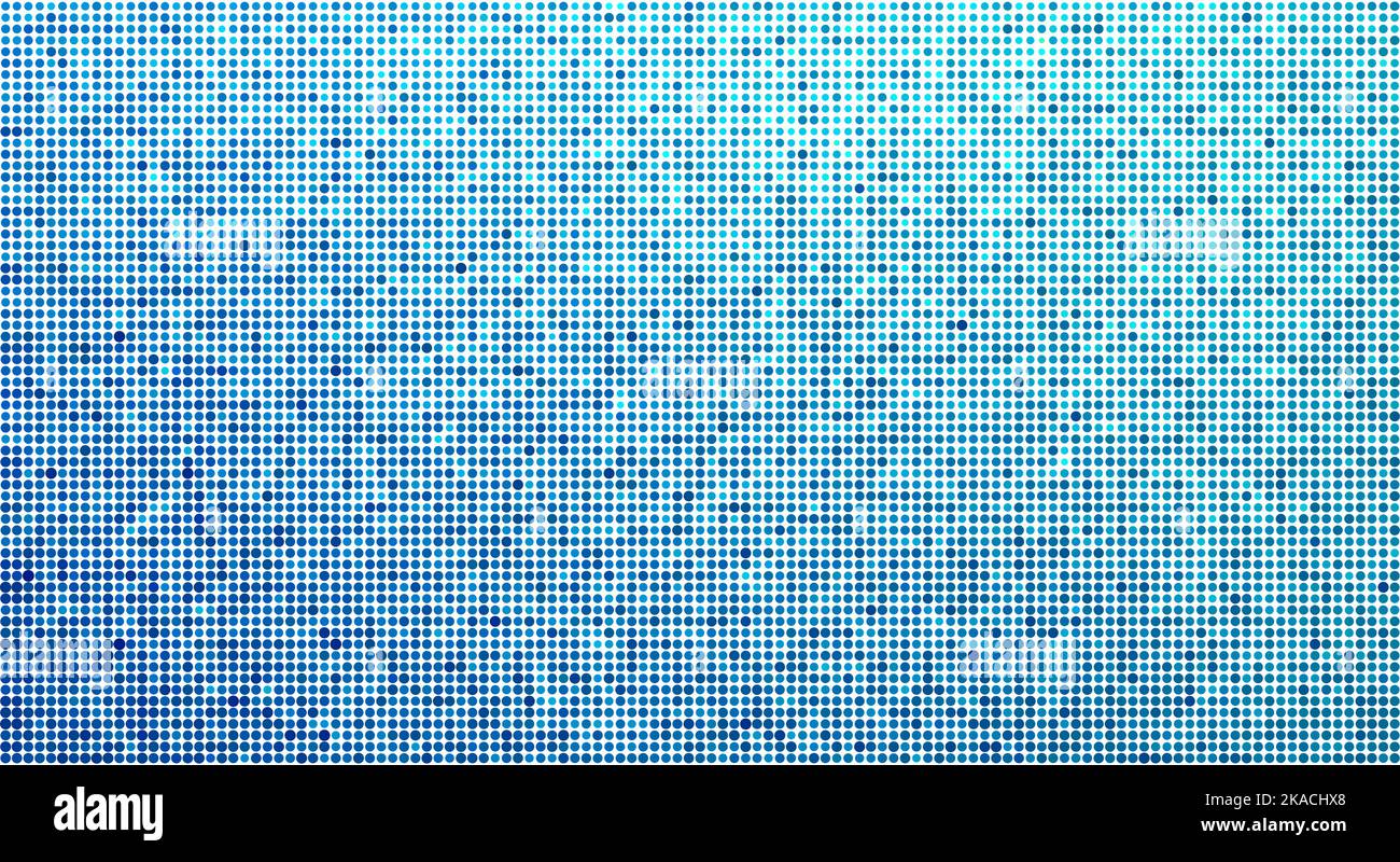 Effet de demi-teinte dégradé bleu en pointillés. Texture abstraite vectorielle, motif minimal Illustration de Vecteur