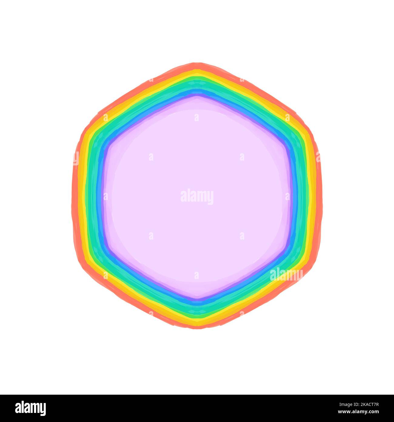 Les couleurs de pluie circulaires sont illustrates sur fond blanc. Banque D'Images