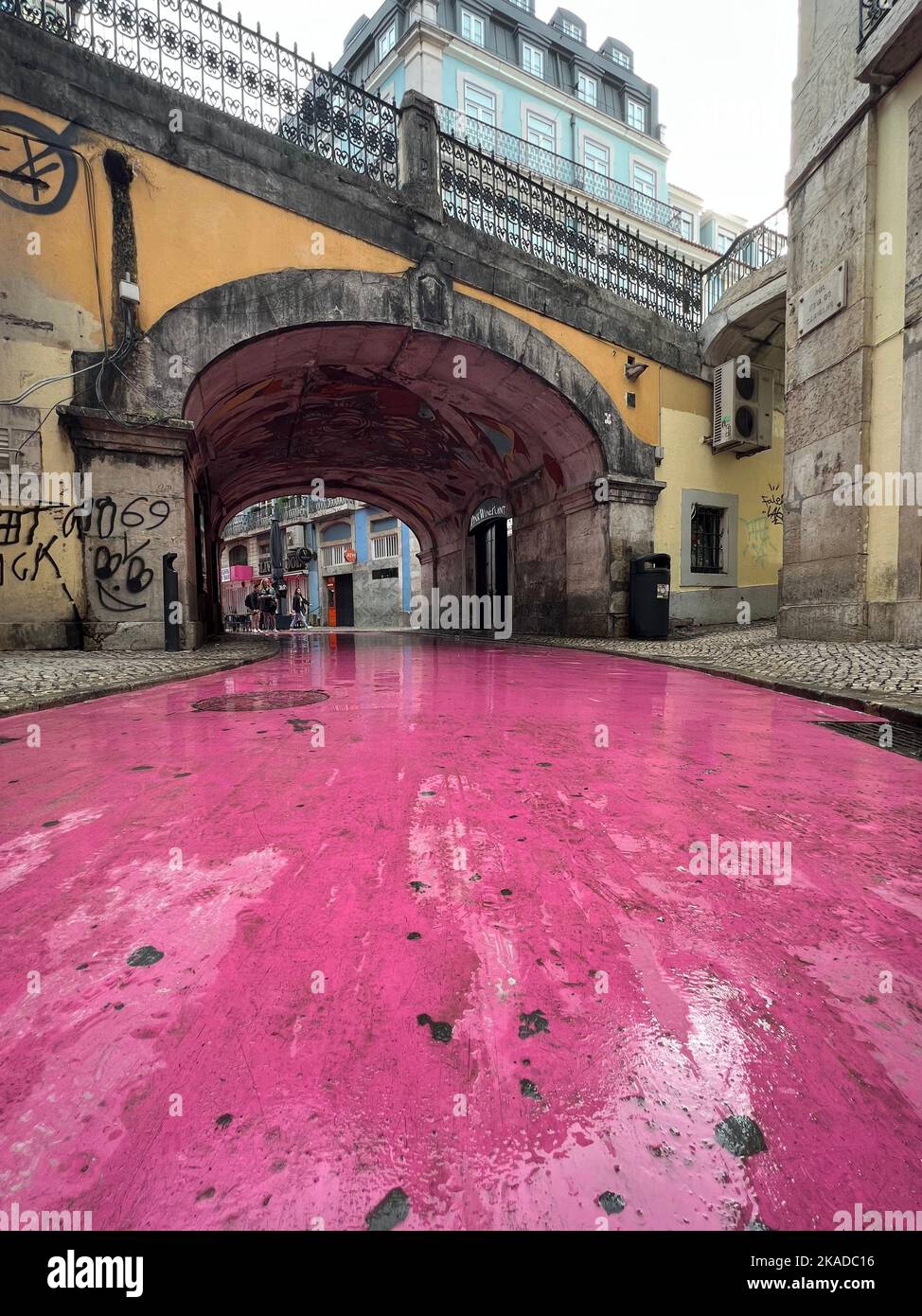 Pink Street Portugal, Banque D'Images