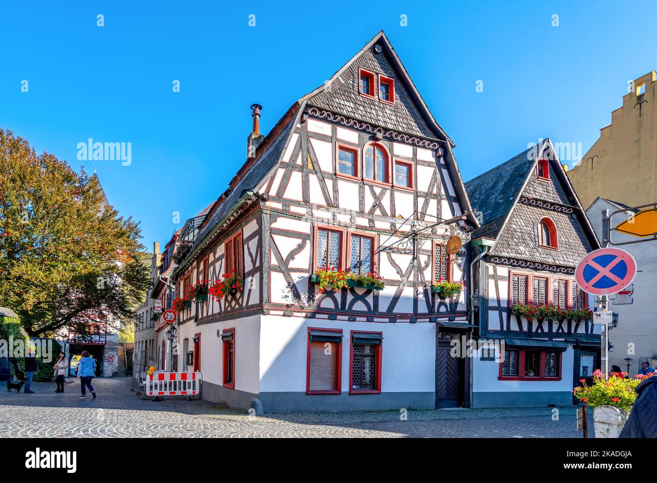 Ville historique de Bacharch, Allemagne Banque D'Images