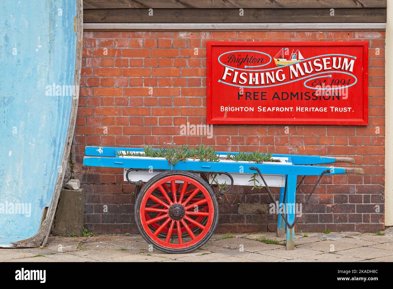 Verkaufskarren, Musée de la pêche, Brighton, Angleterre, Großbritannien | Panier, Musée de la pêche, Brigthon, Angleterre, Grande-Bretagne Banque D'Images