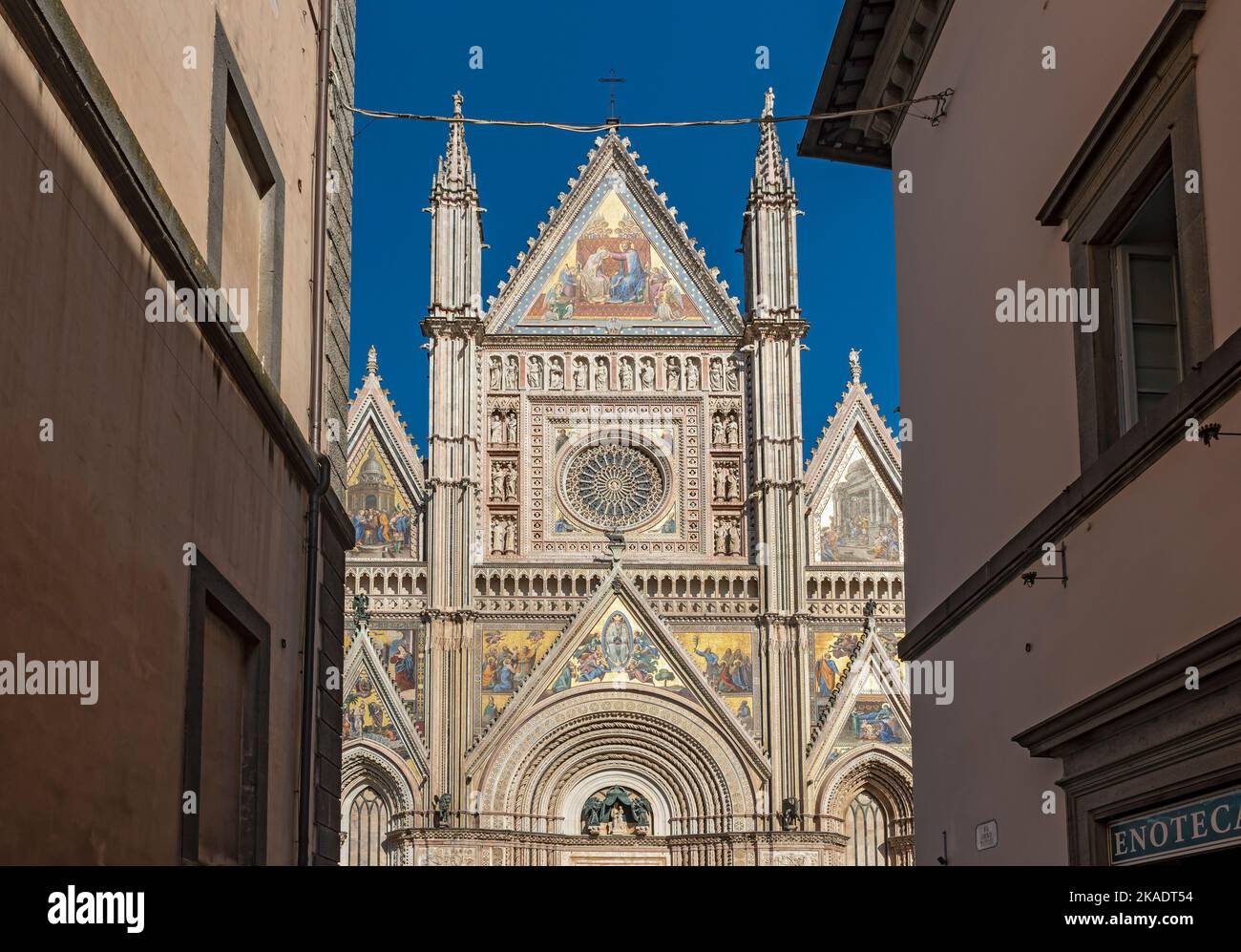Cathédrale d'Orvieto, Duomo di Orvieto, Ombrie, Italie Banque D'Images