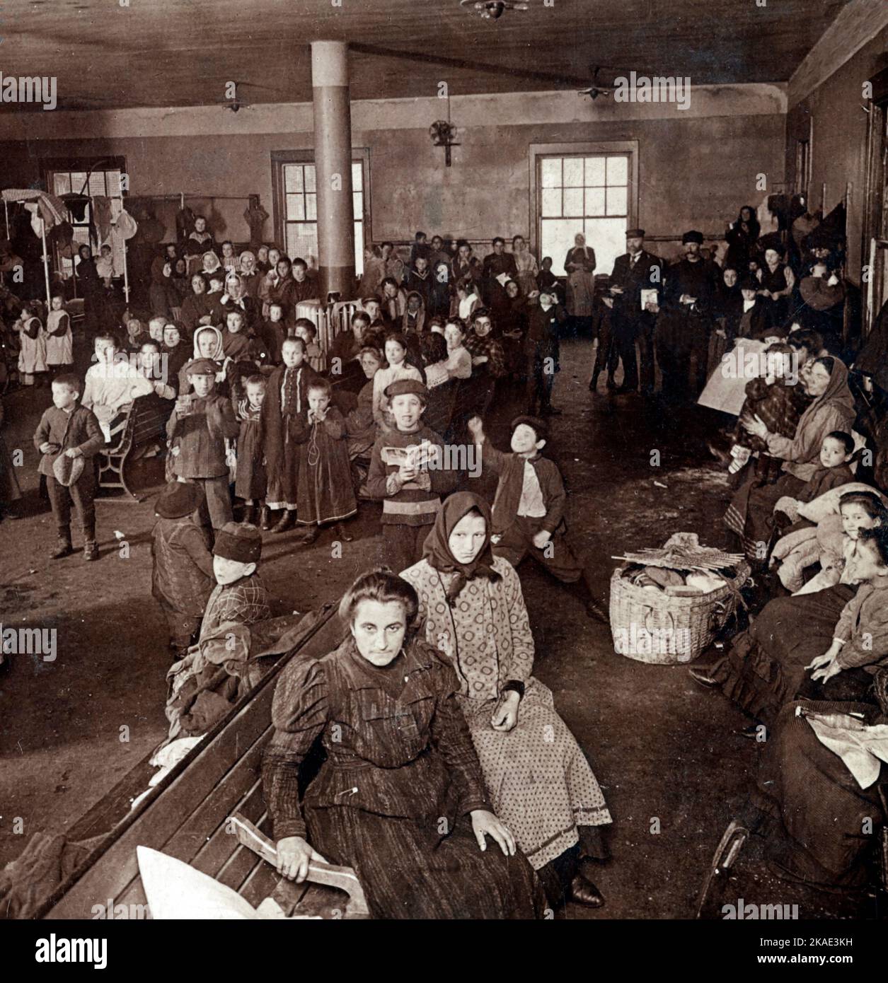 Ellis Island, New York immigration Banque D'Images