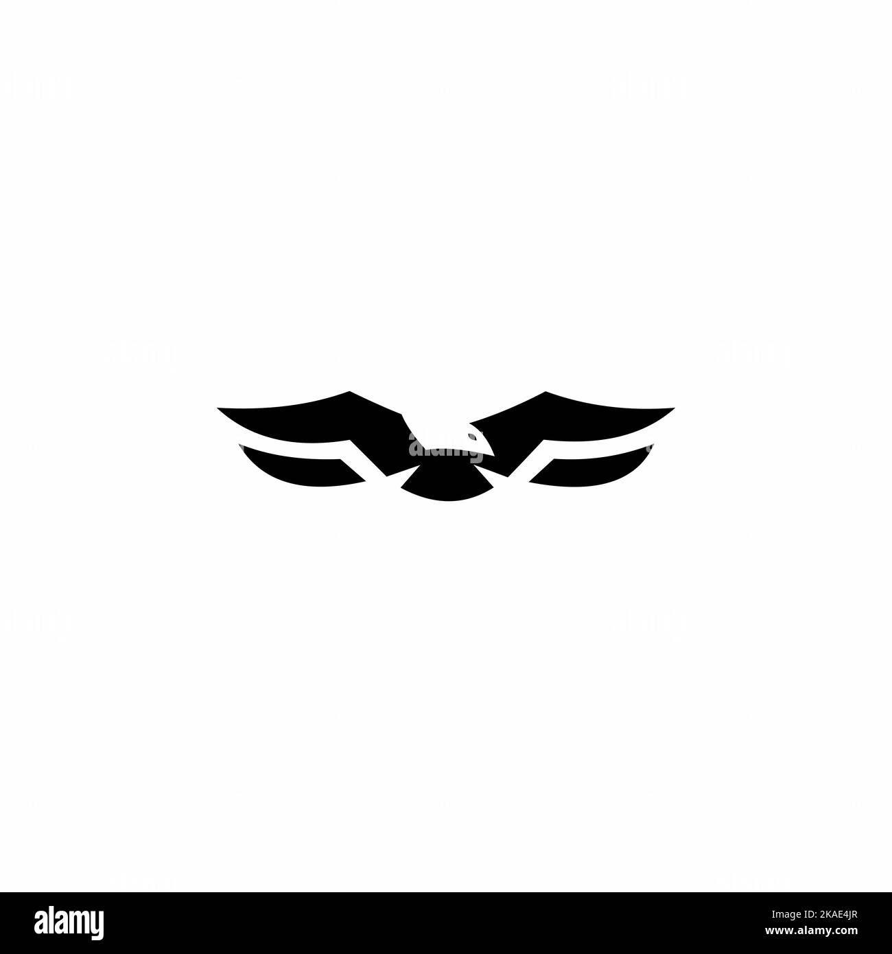 logo eagle volant pour étendre ses ailes Illustration de Vecteur