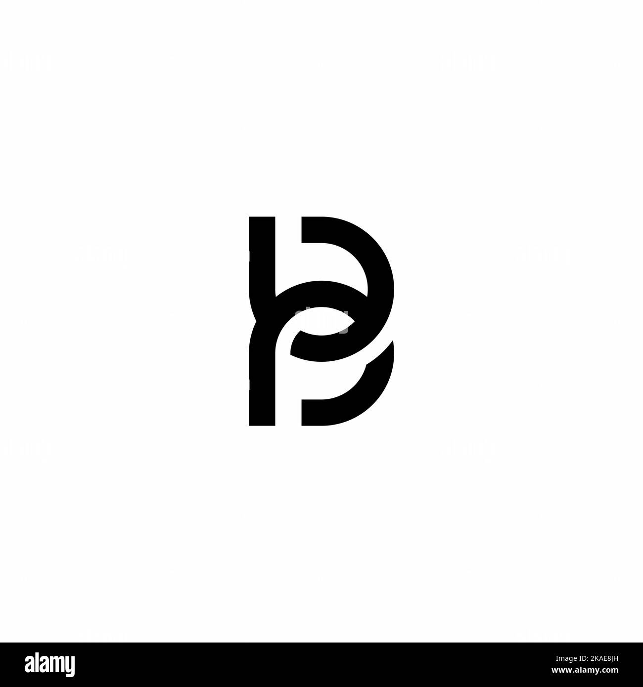 Logo BP, design simple et élégant Illustration de Vecteur
