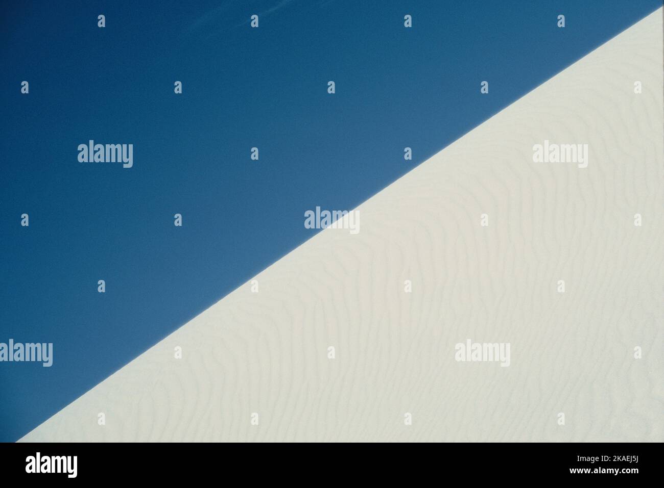Australie occidentale. Dunes de sable de Lancelin. Crête de sable blanc. Banque D'Images