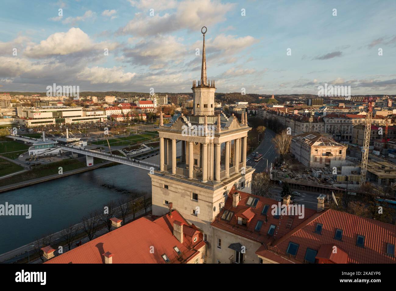 Ancienne Maison soviétique des scientifiques, Vilnius Banque D'Images