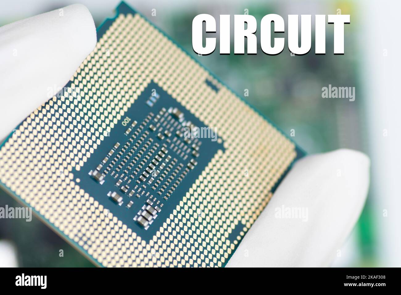 Technologie de carte de circuit imprimé en silicium à micro-puce Banque D'Images