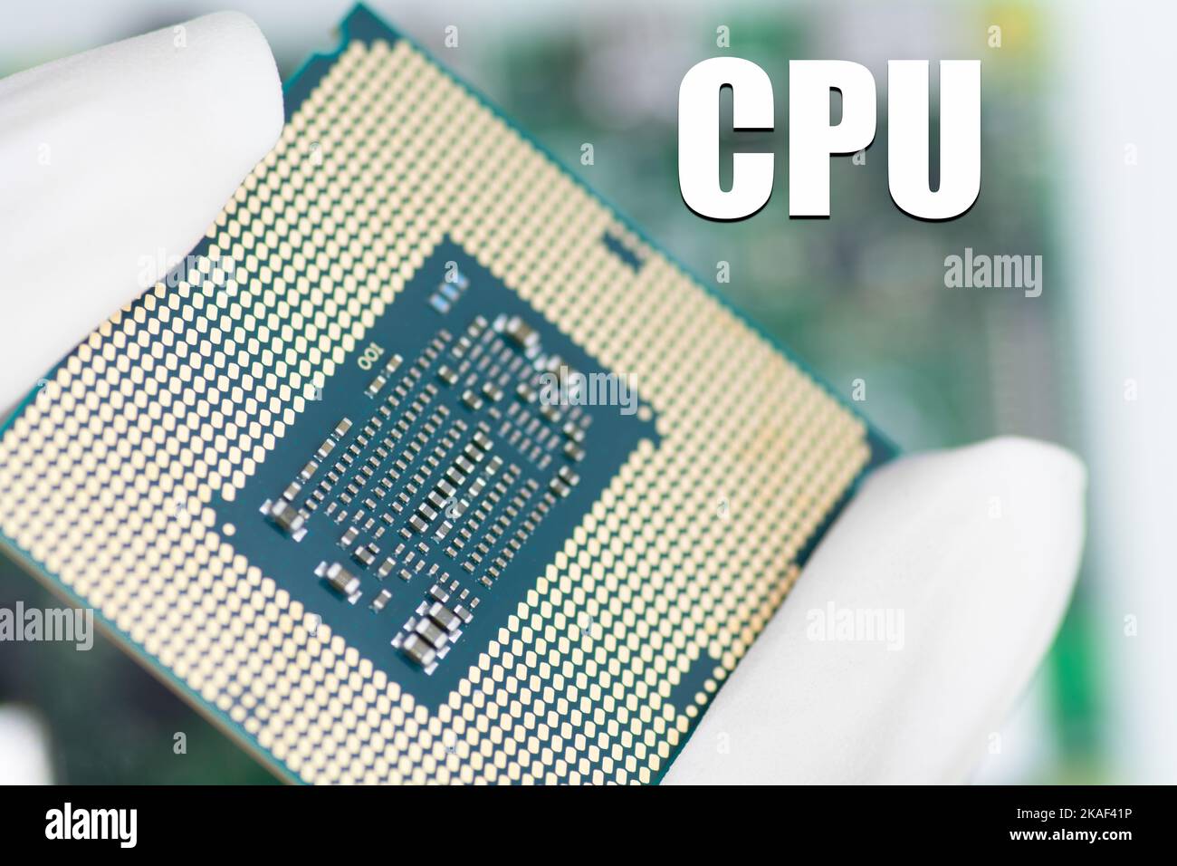 Technologie de carte de circuit imprimé en silicium à micro-puce Banque D'Images
