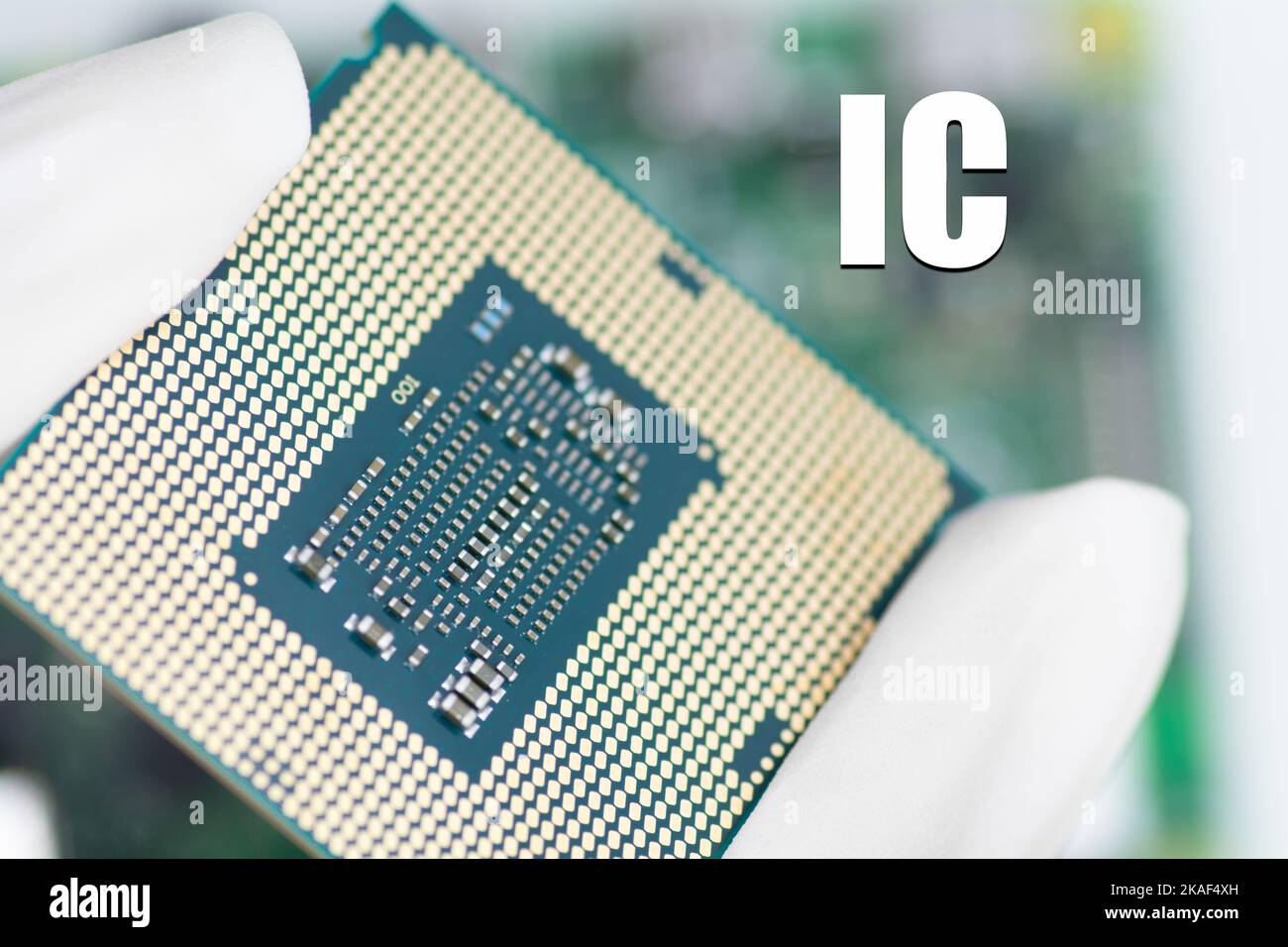Technologie de carte de circuit imprimé en silicium à micro-puce Banque D'Images