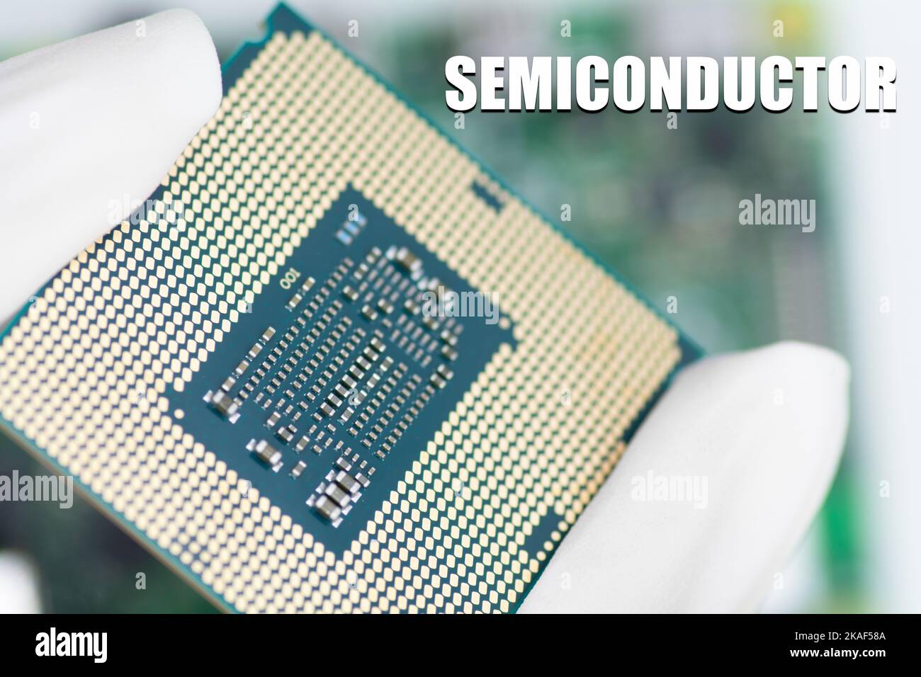 Technologie de carte de circuit imprimé en silicium à micro-puce Banque D'Images