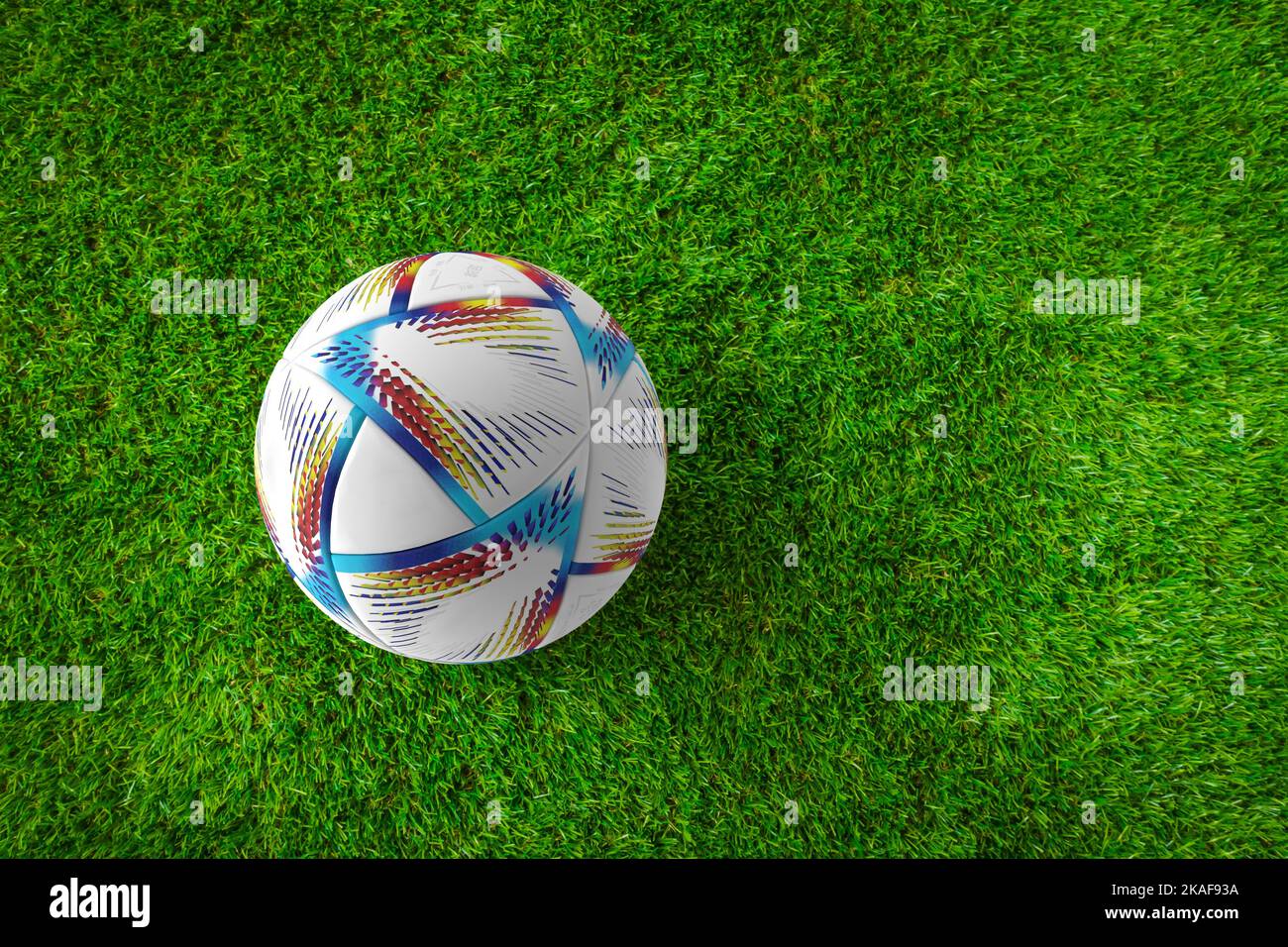 coupe du monde de la fifa qatar 2022 football isolé fond 3d illustration de rendu. Banque D'Images