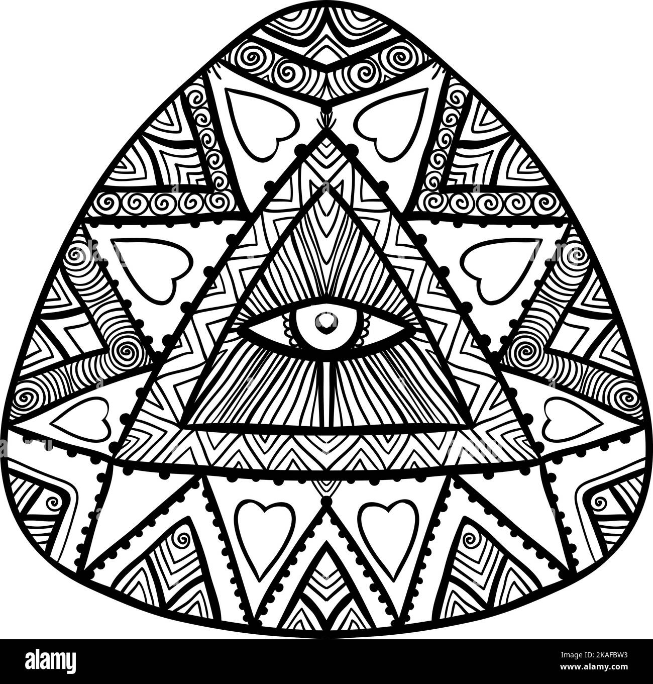 Décoration abstraite . Motif décoratif. Élément pour la conception. Illustration de Vecteur